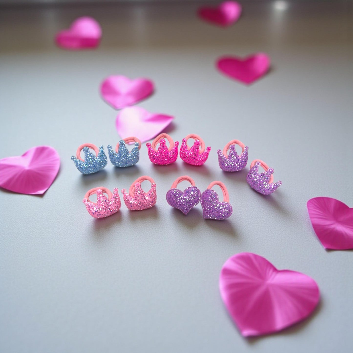 crown & heart ponies pair