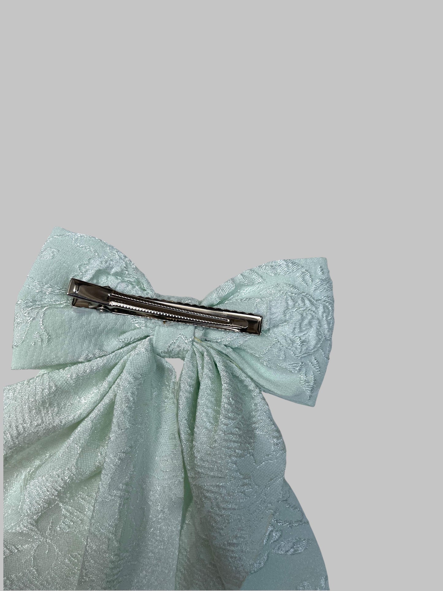 Embroidery hair bows