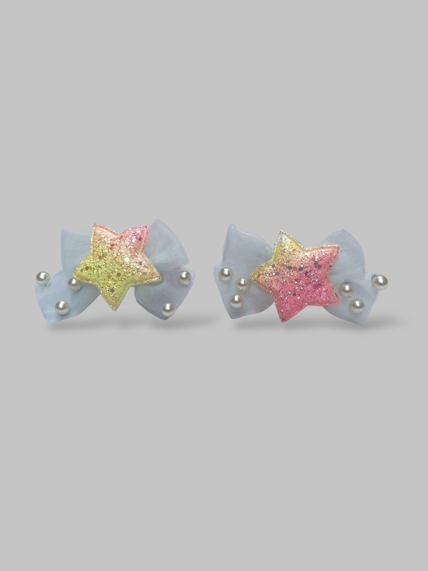 Bow pearls ponie pair