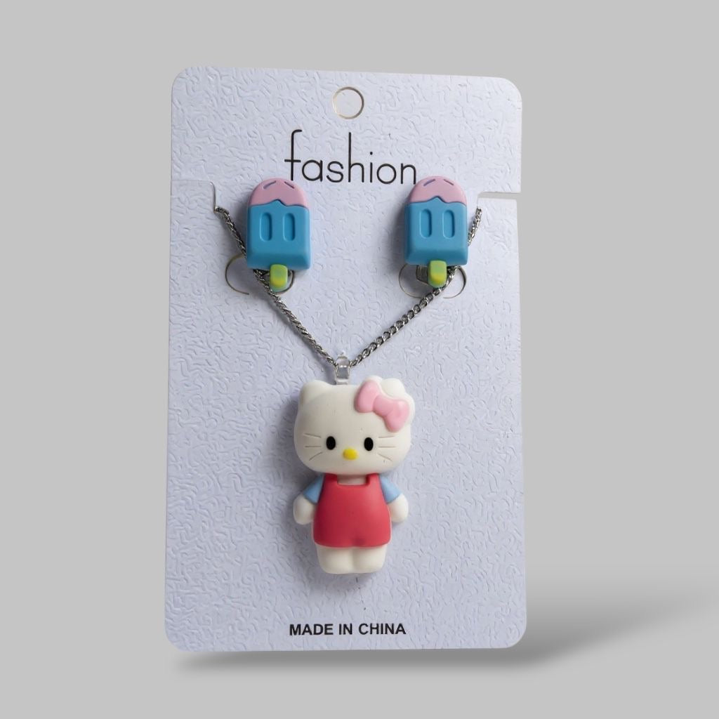 Kitty with ice cream