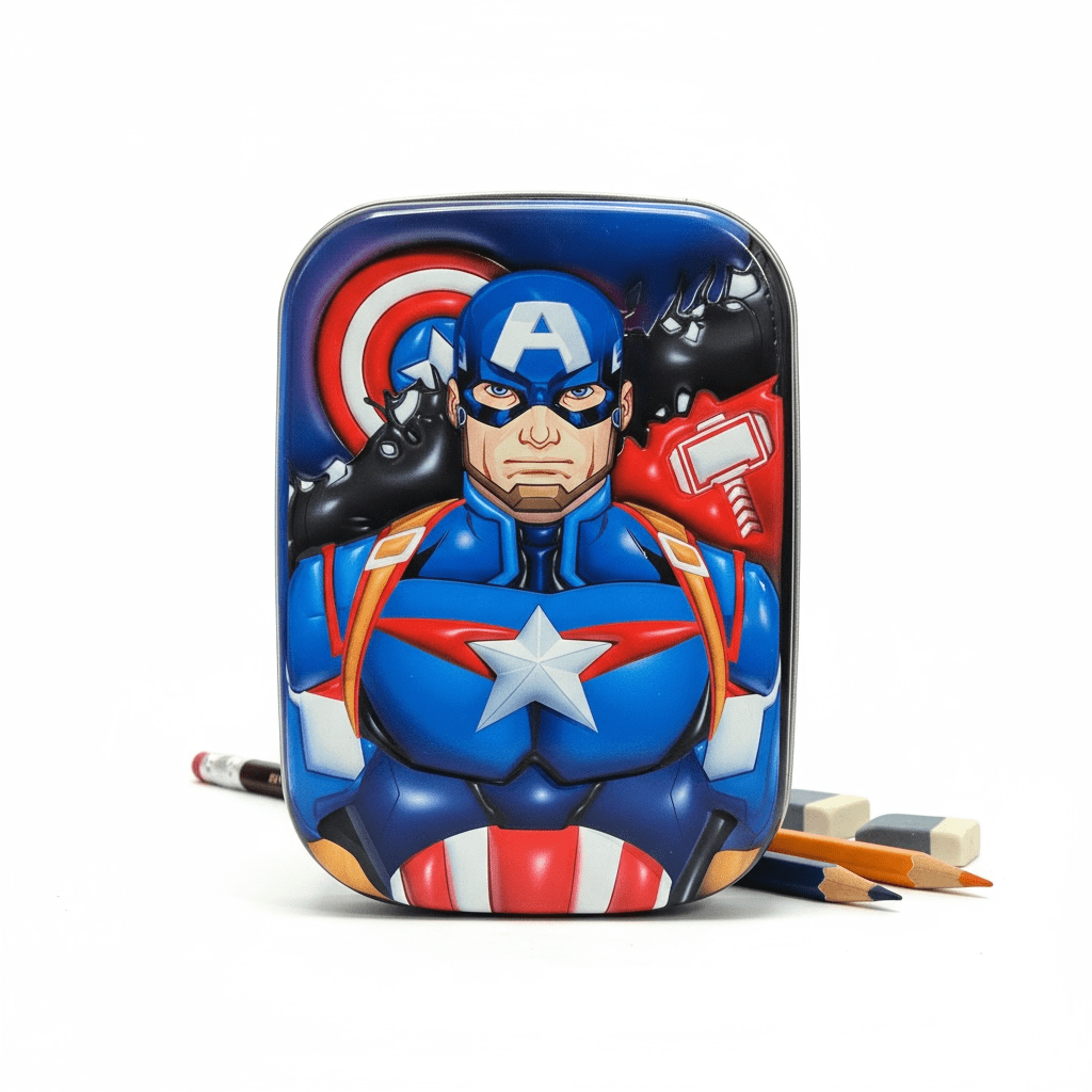 3D Captain America pencil case