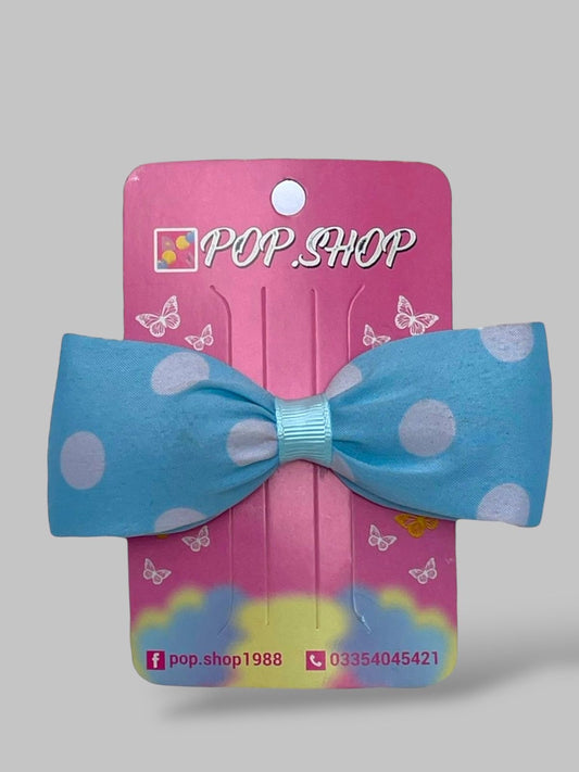 polka dot bow pin