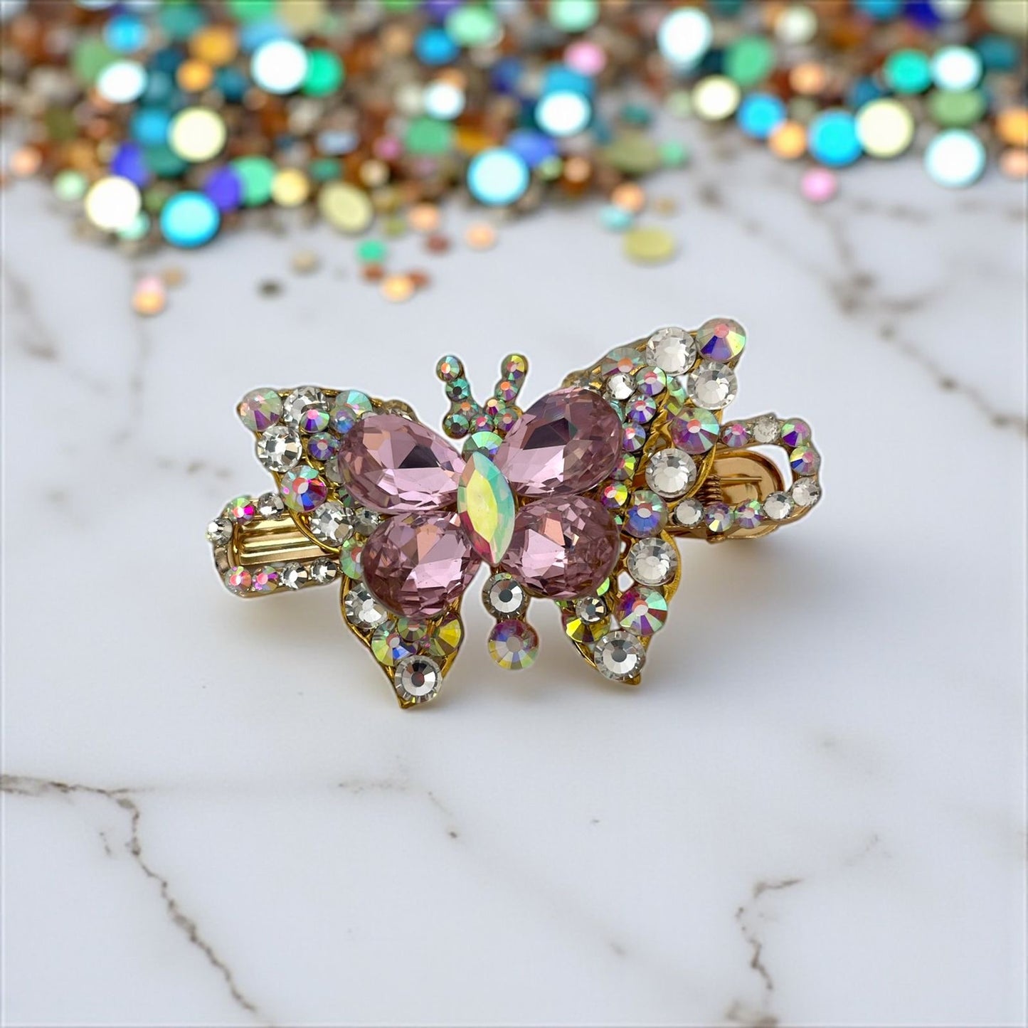 butterfly stone clip