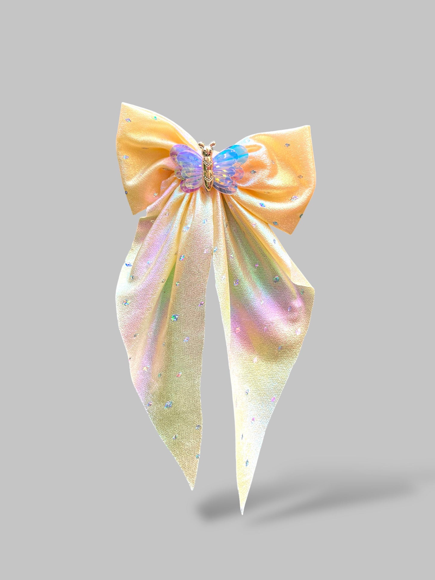 Holographic shimmery bow