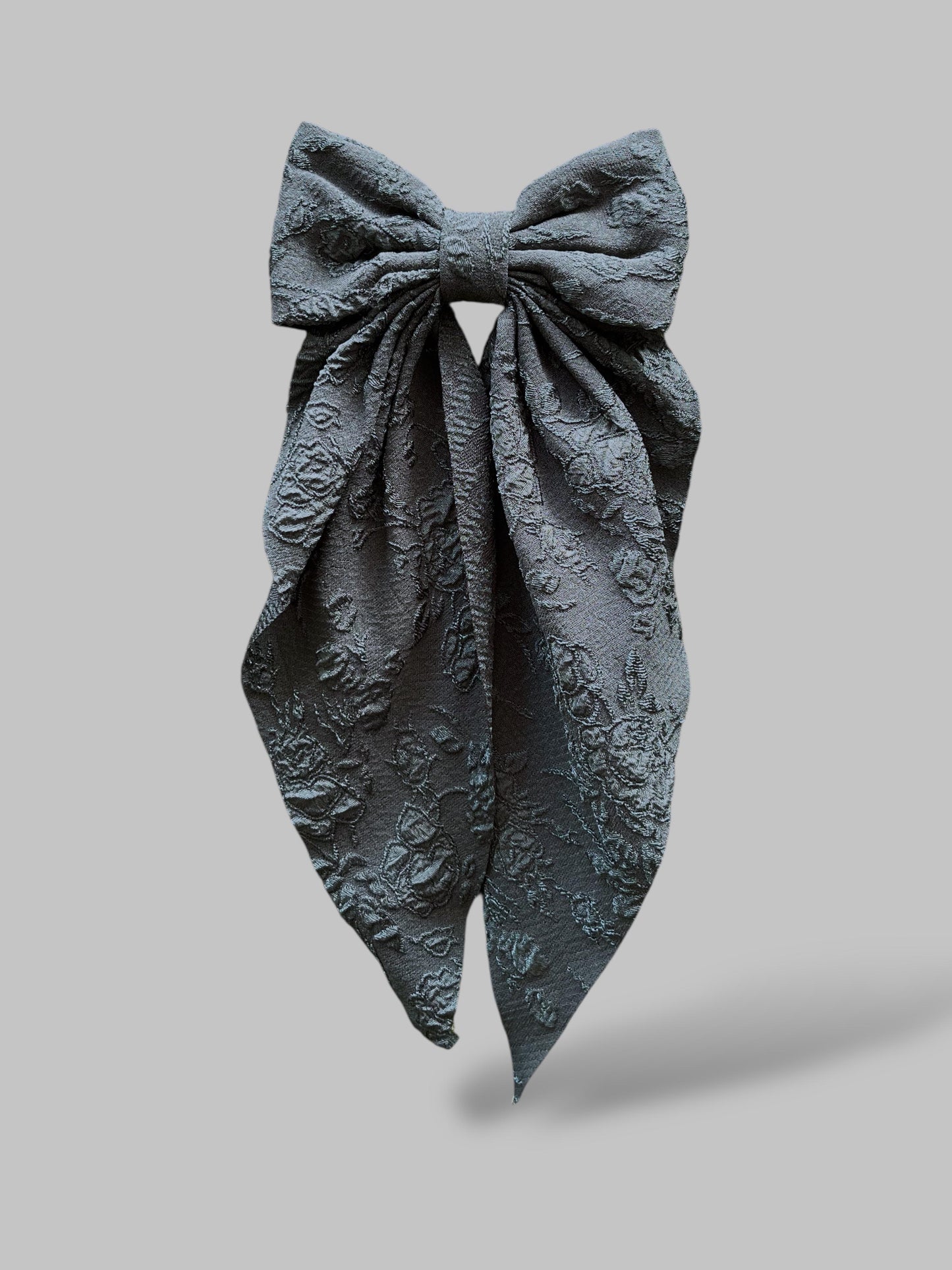 Embroidery hair bows