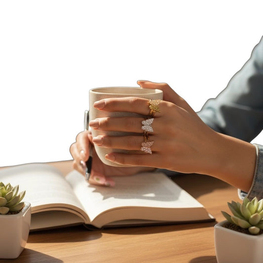 Girls rings set of 3