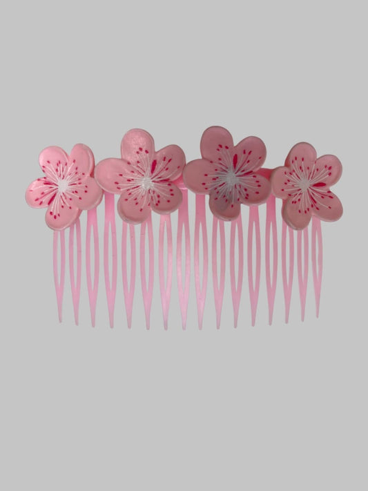 Girl flower cute hair comb