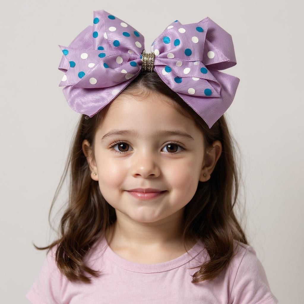 Girls Polka dot bows