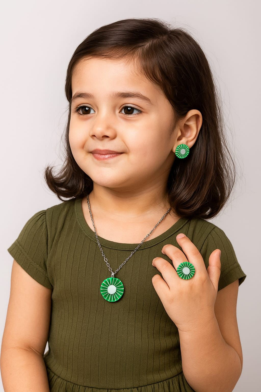 Fruit necklace-ring-earrings