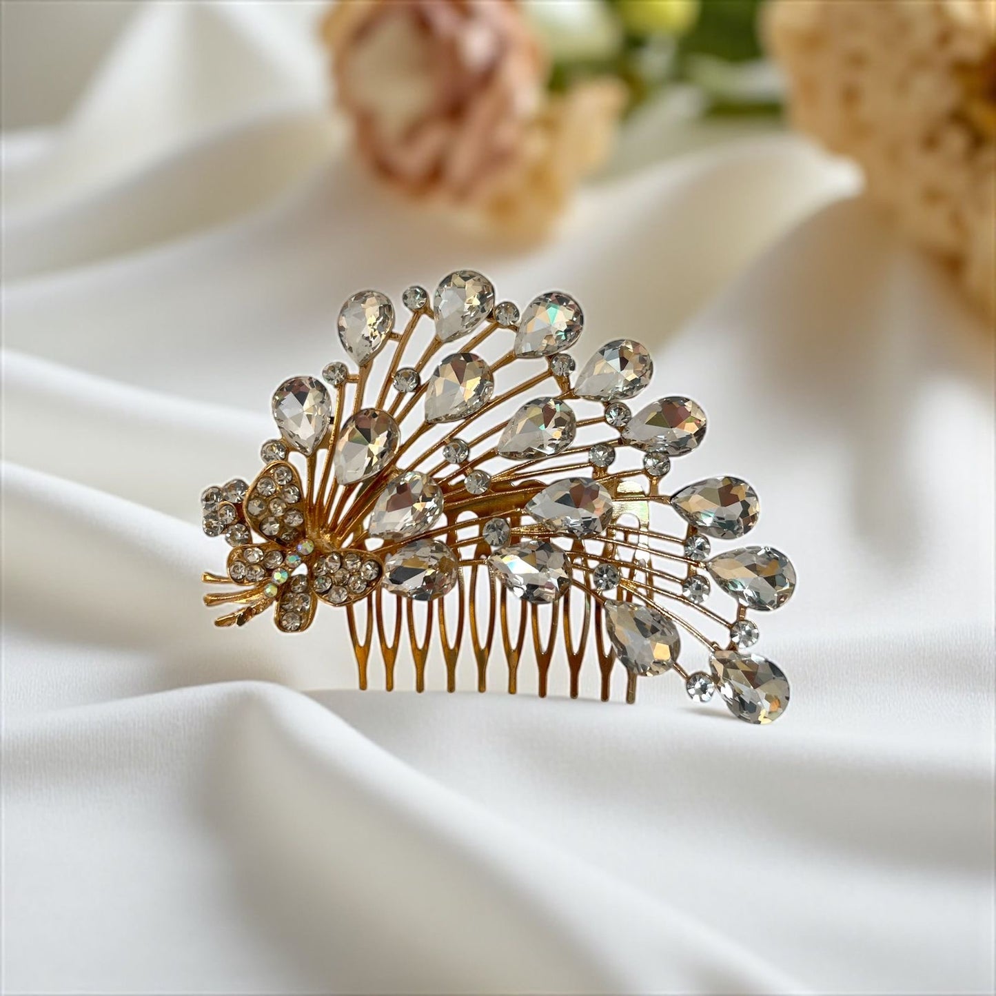 Stone hair Broach