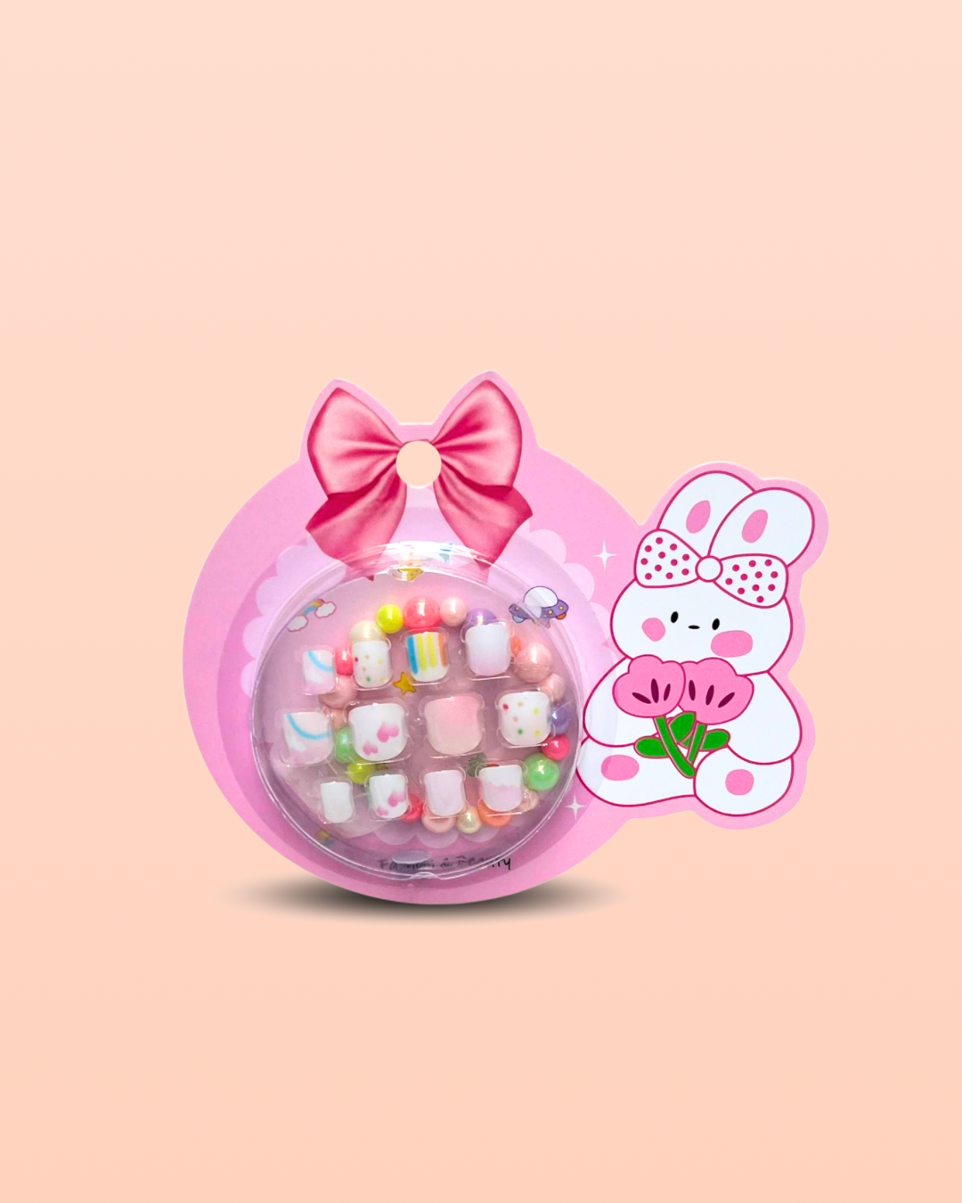 Girls 3d nails with bracelet