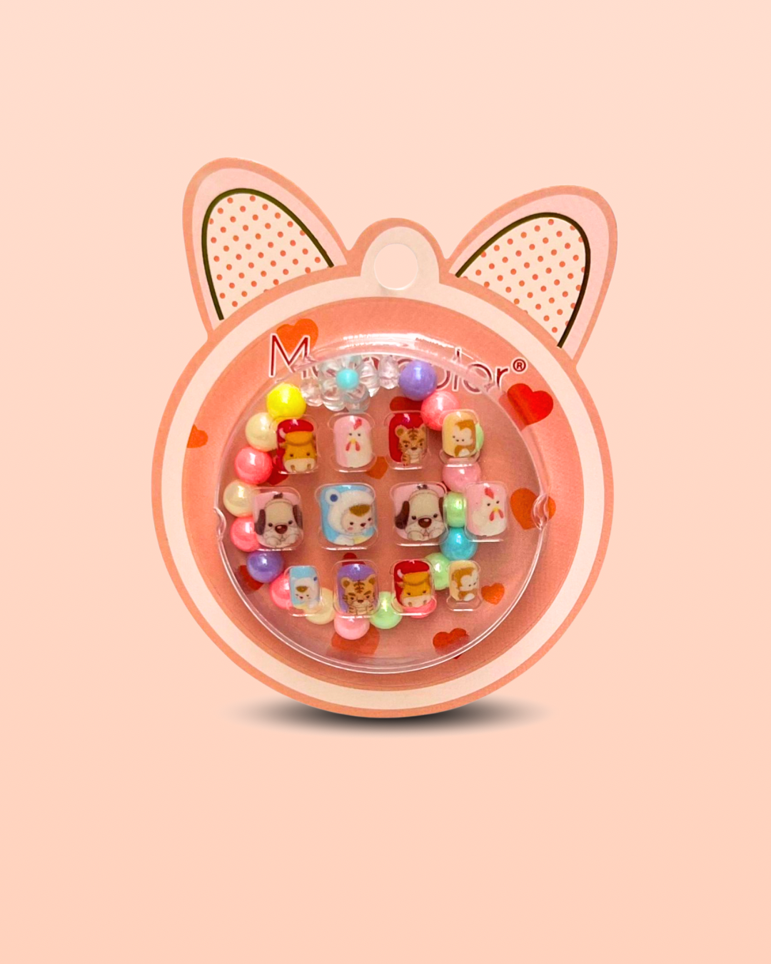 Girls 3d nails with bracelet