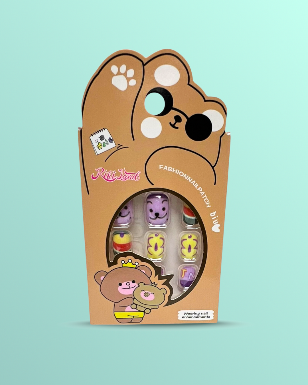 Girls animal 3d nails