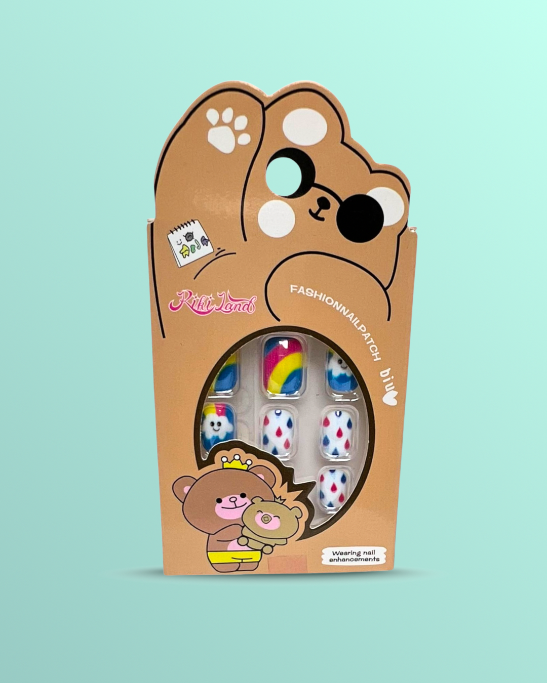 Girls animal 3d nails