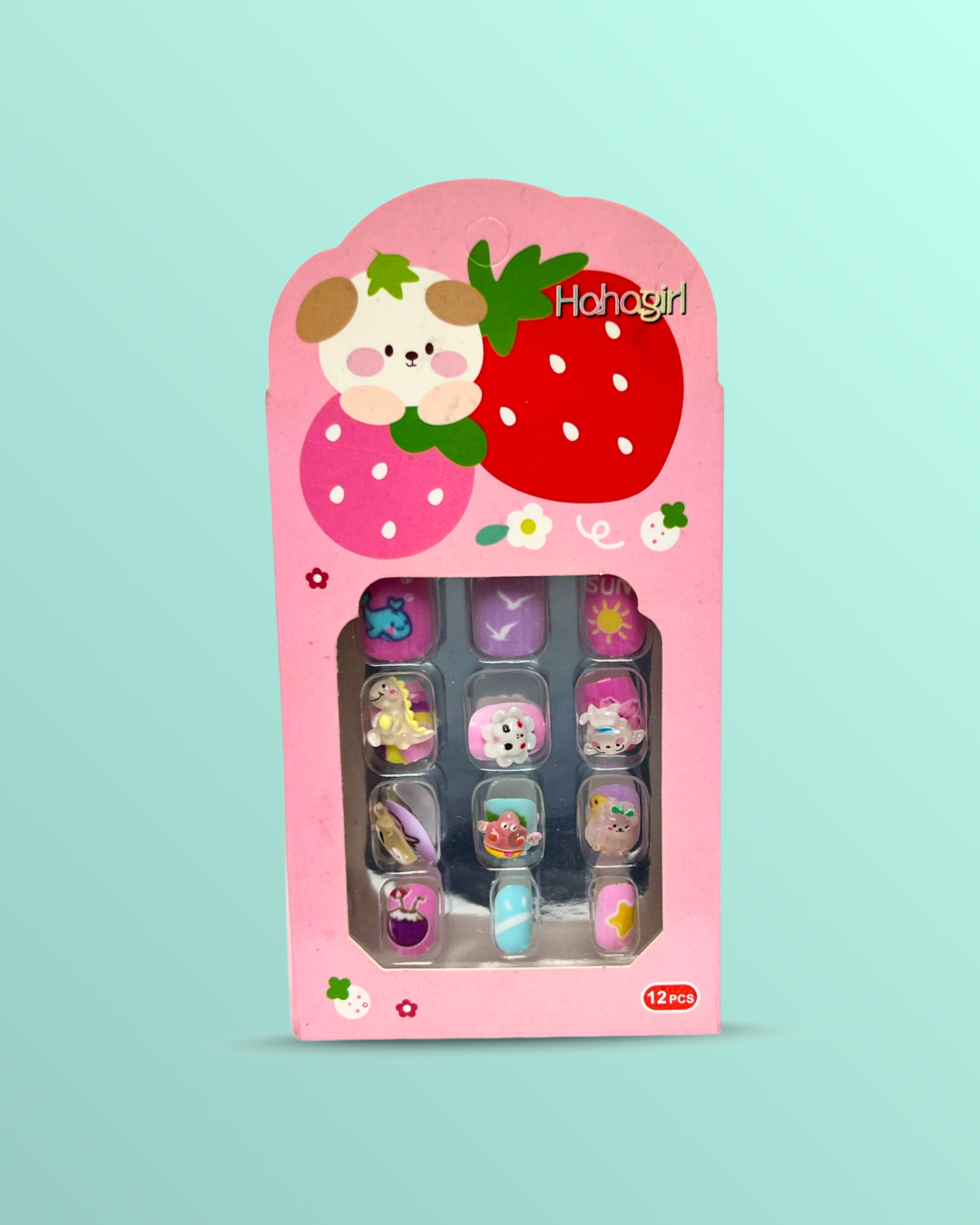 Girls fruity 3d nails