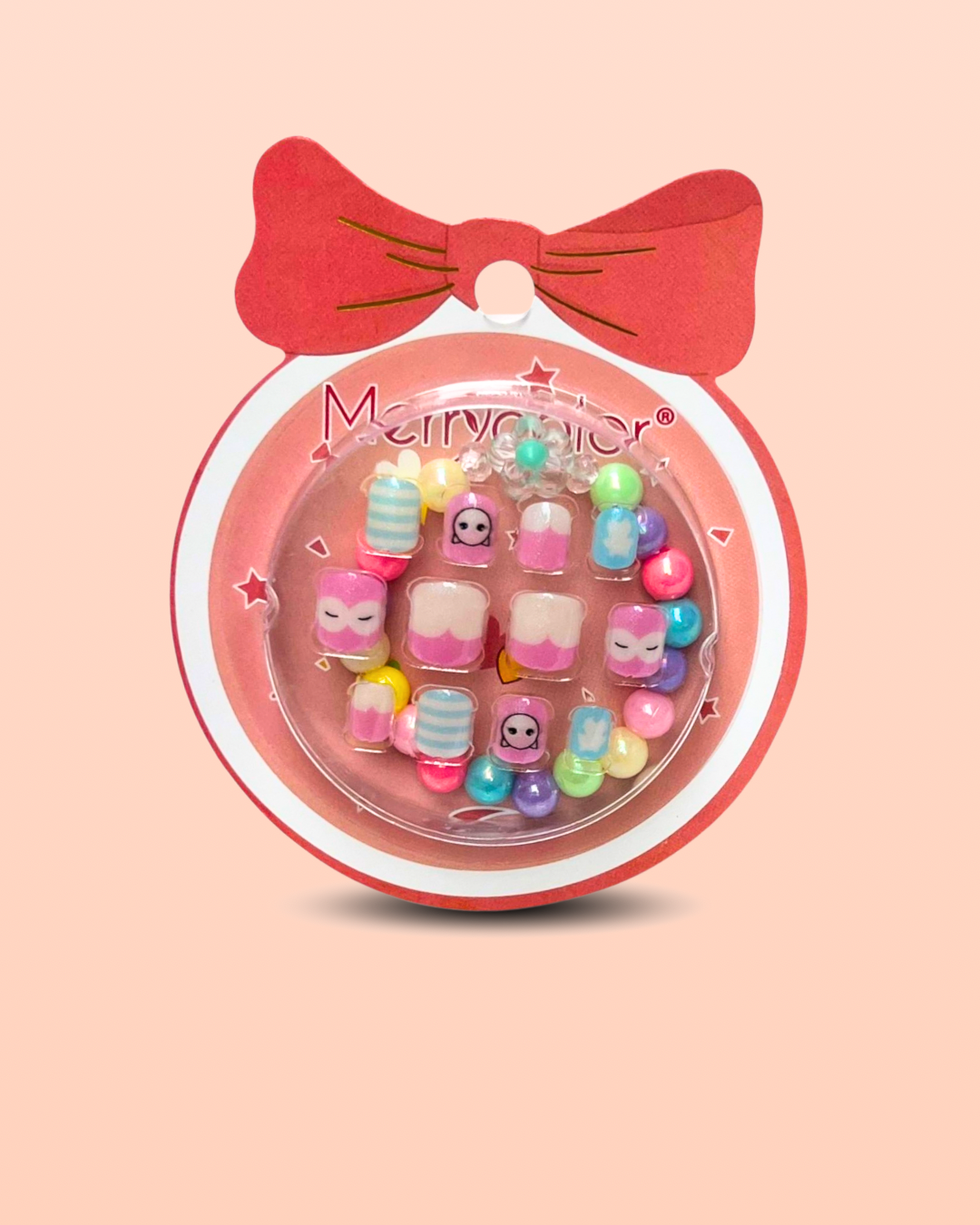 Girls 3d nails with bracelet
