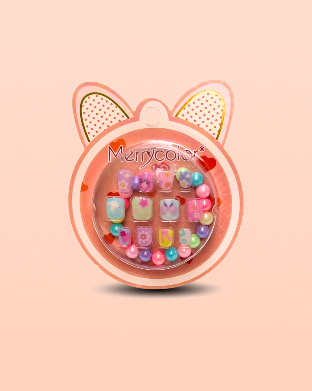 Girls 3d nails with bracelet