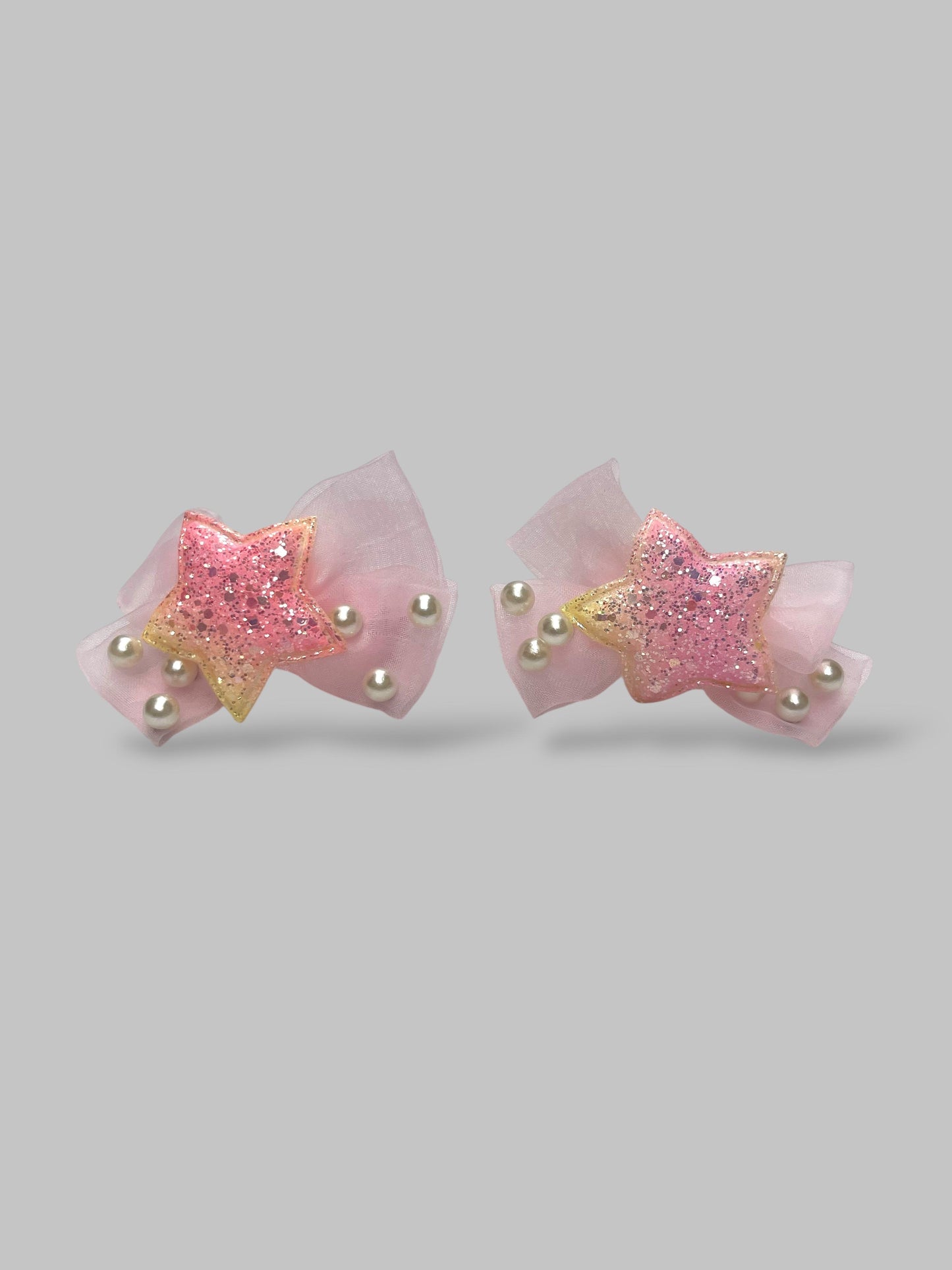 Bow pearls ponie pair