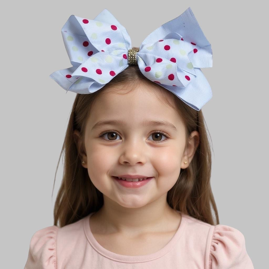 Girls Polka dot bows