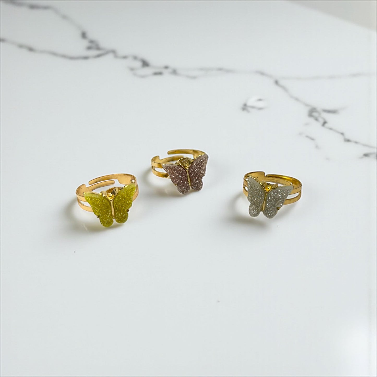 Girls rings set of 3