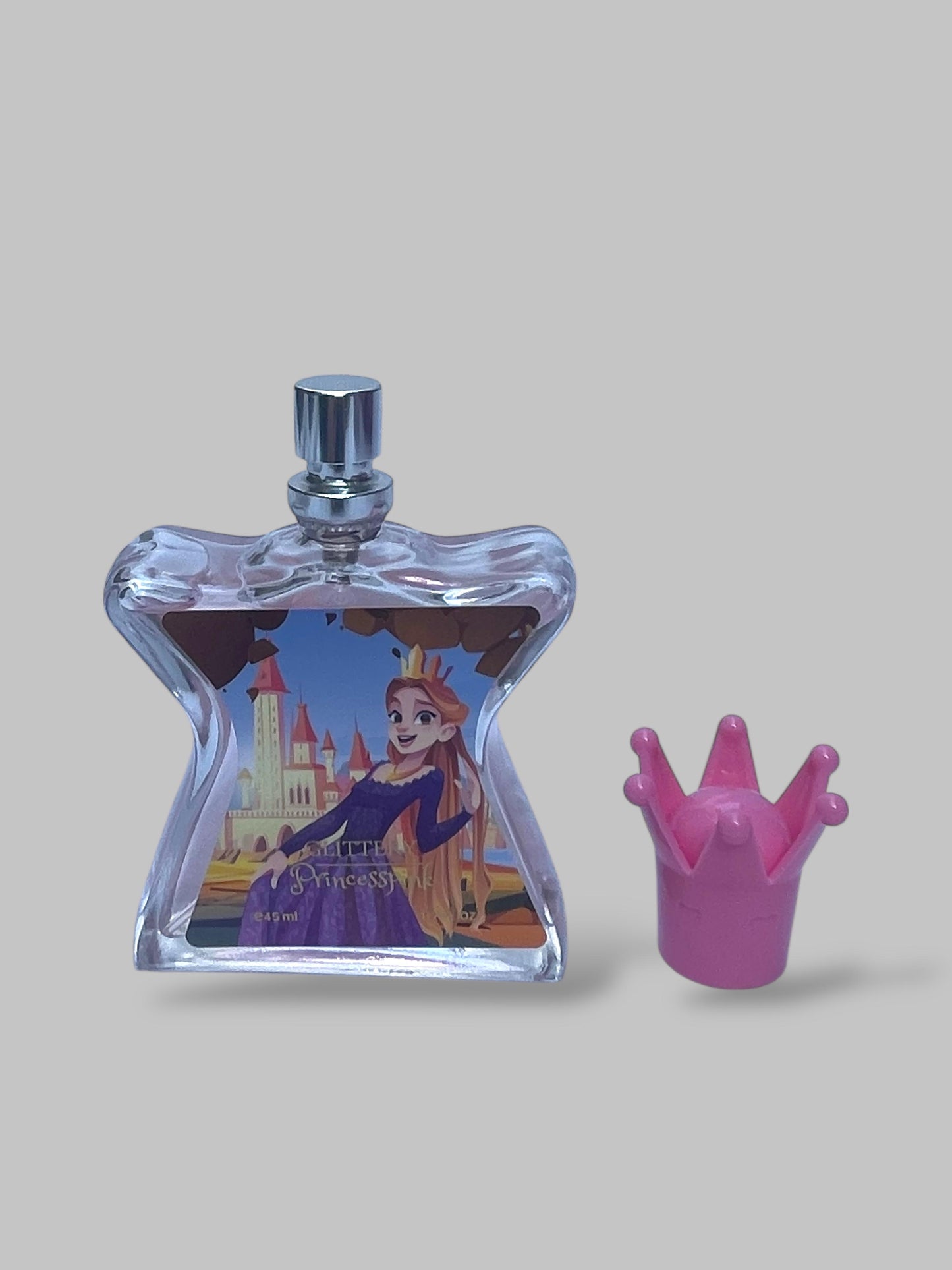 Glittery princess pink perfume