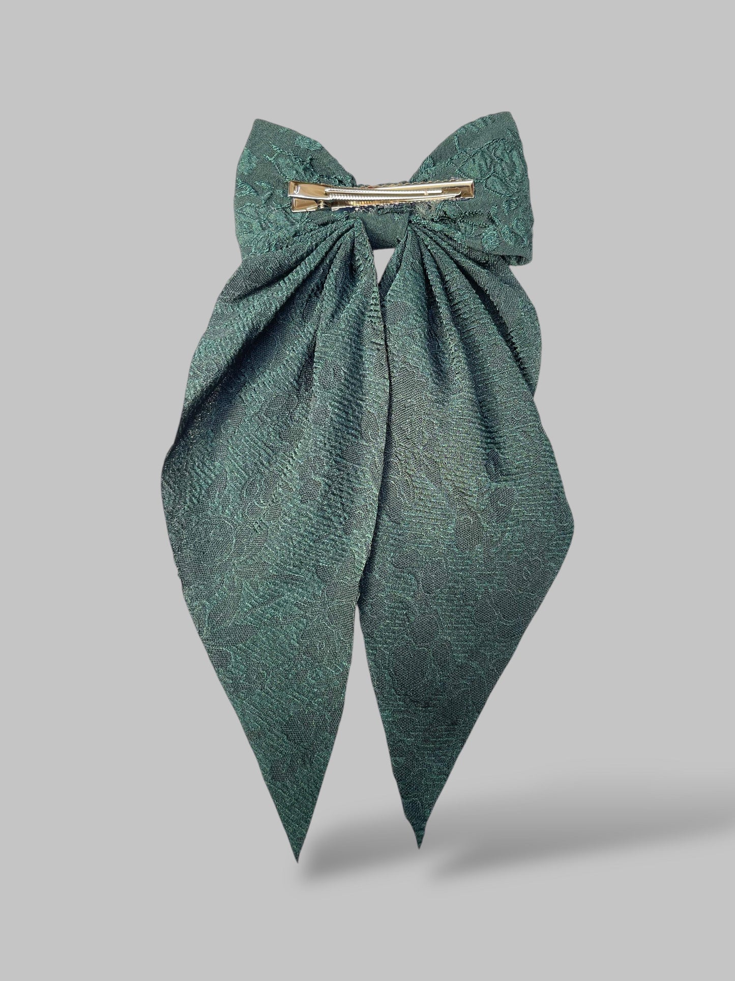 Embroidery hair bows