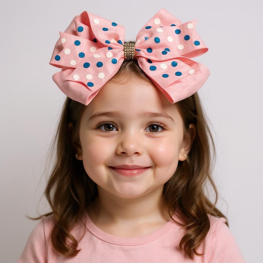 Girls Polka dot bows