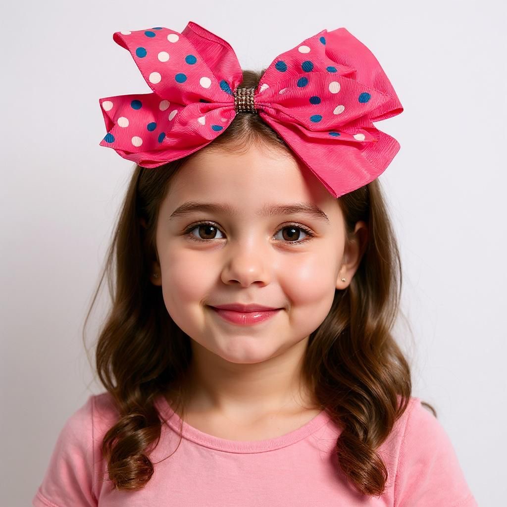 Girls Polka dot bows