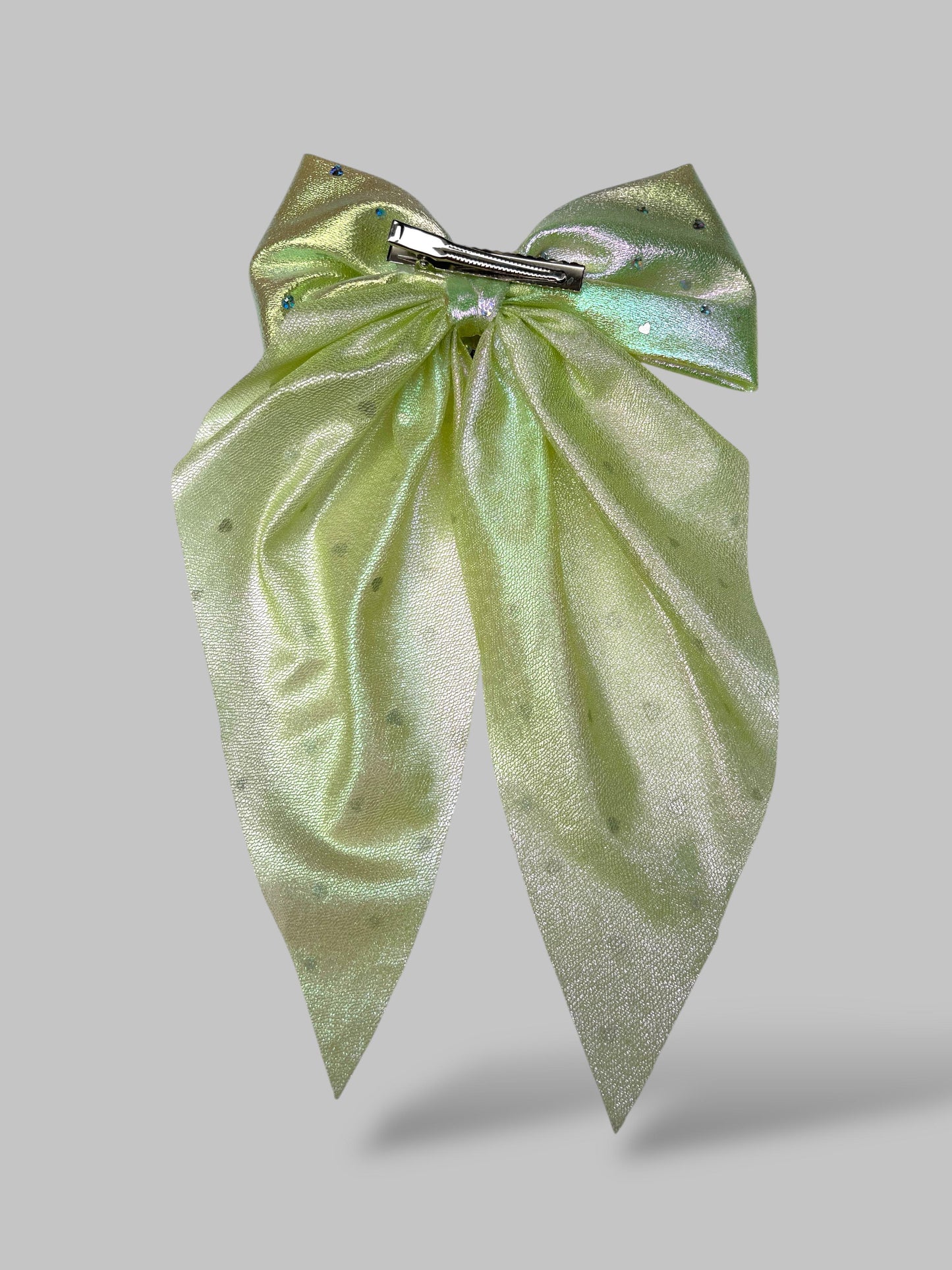 Holographic shimmery bow