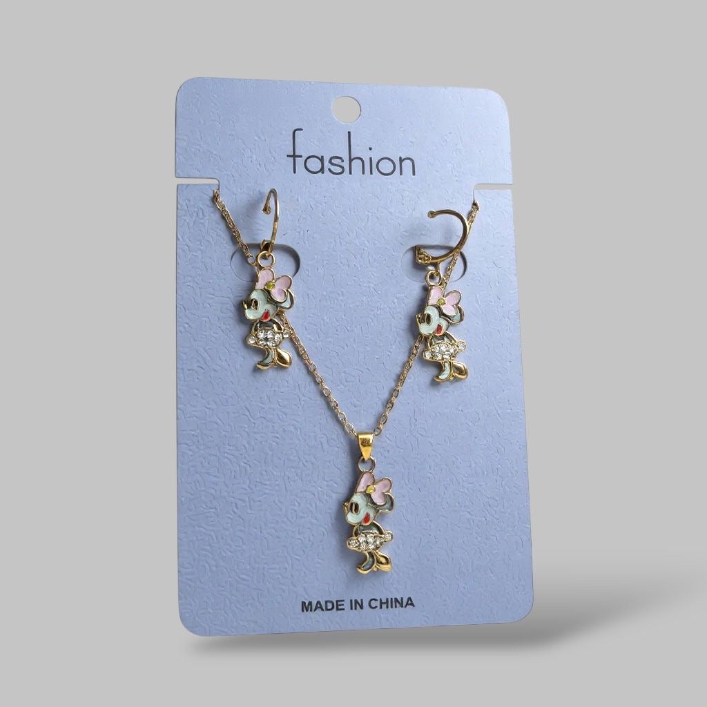 micky necklace & earrings