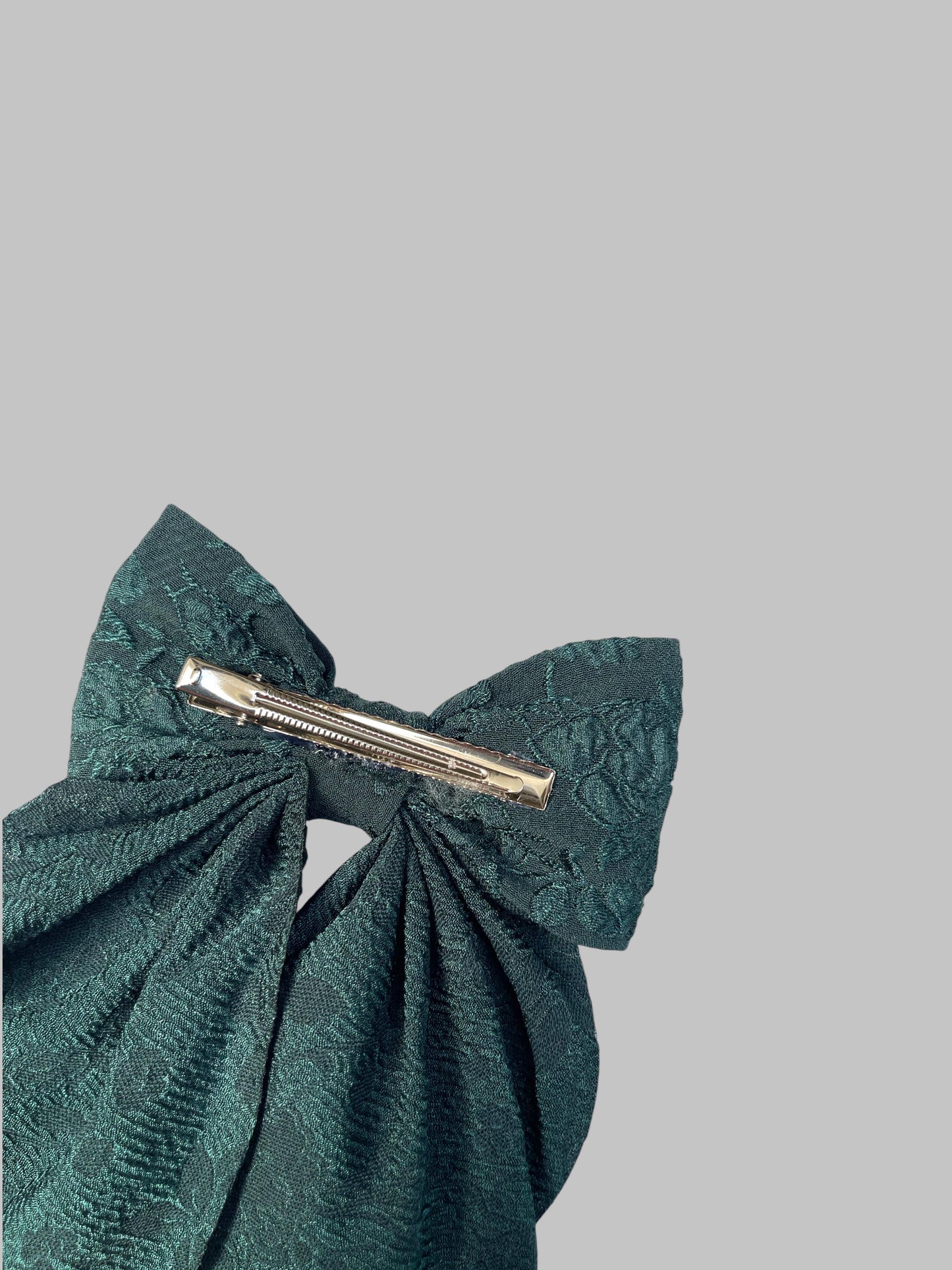 Embroidery hair bows