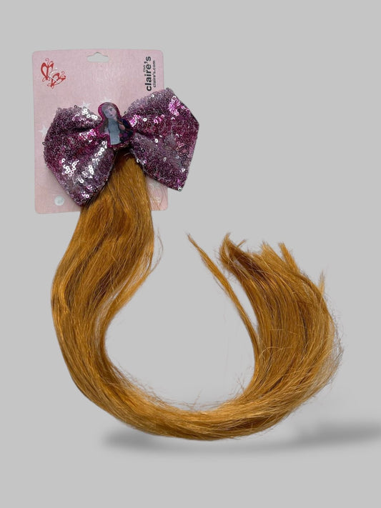 Girls Hair extensions pin with beautiful bow