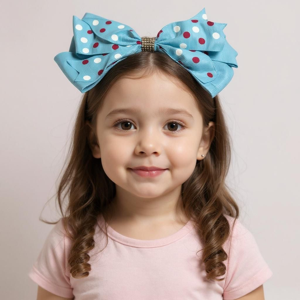 Girls Polka dot bows