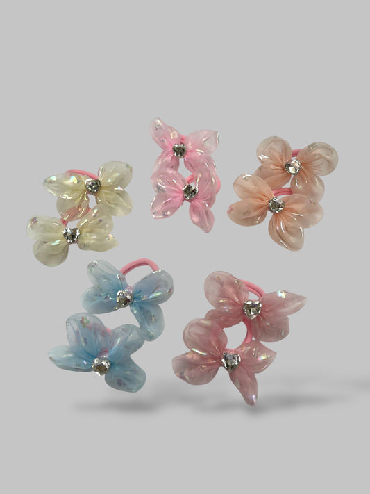 flower stone ponies pair