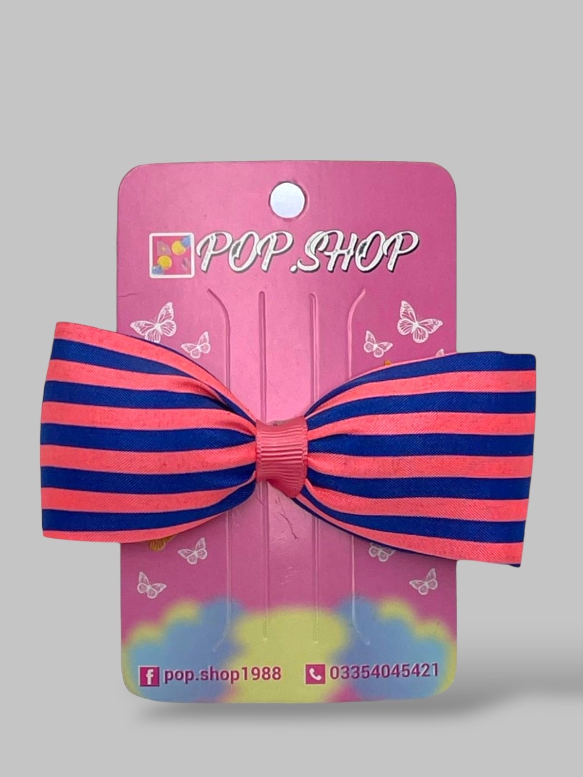 Stylish bow pin