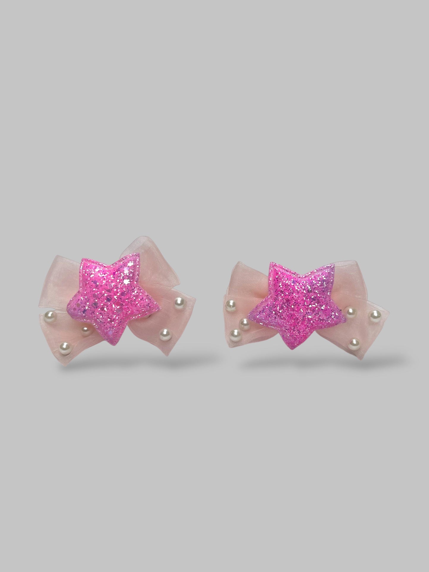 Bow pearls ponie pair