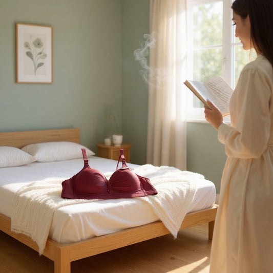 Lightly padded with side shaping panels wire-free bra