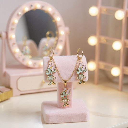 micky necklace & earrings