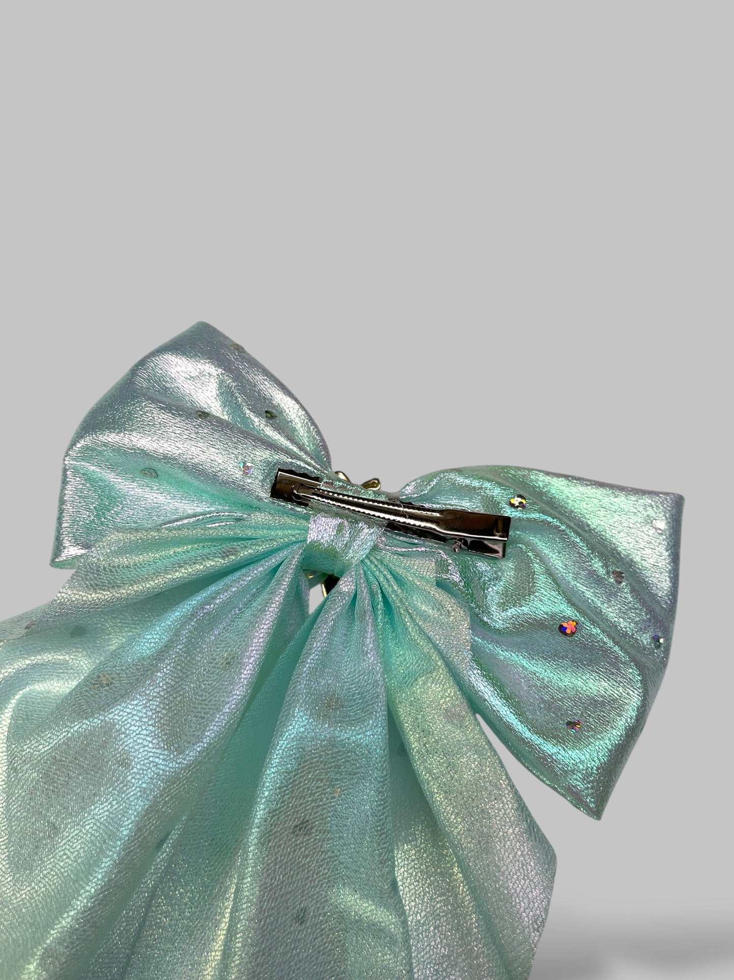 Holographic shimmery bow