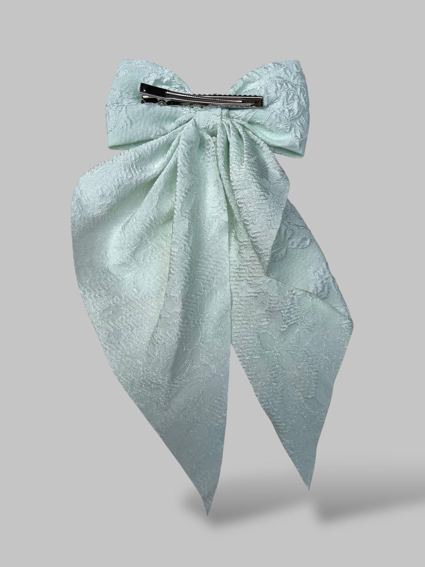 Embroidery hair bows