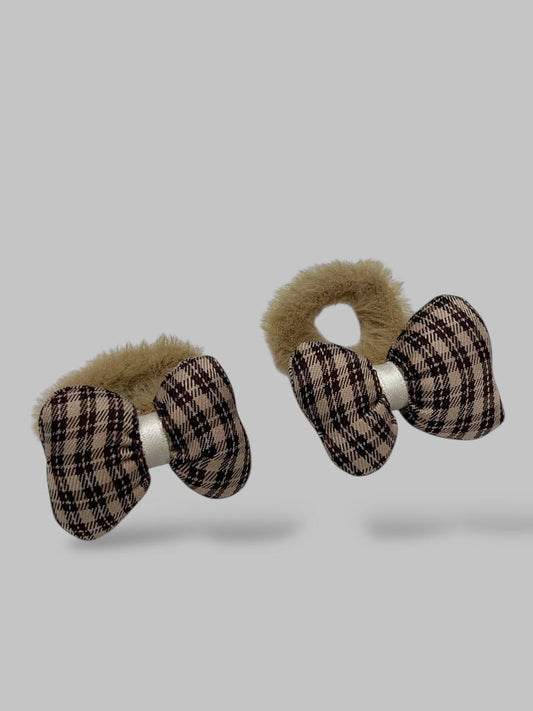 Girls Bow ponies pair of 2