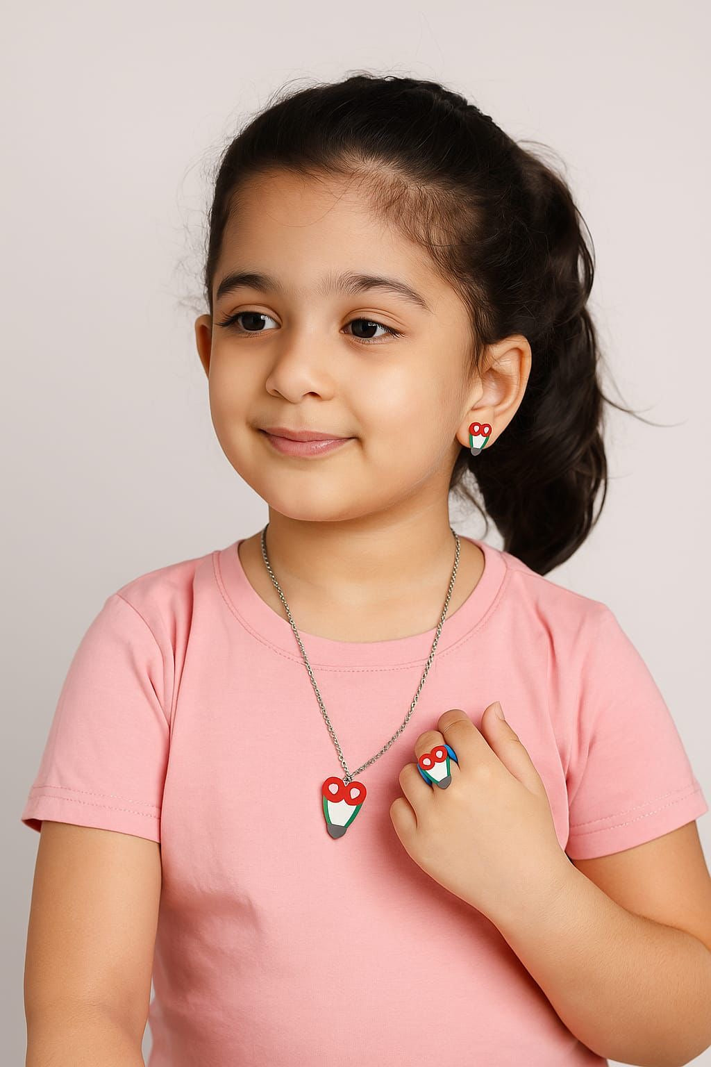 Fruit necklace-ring-earrings