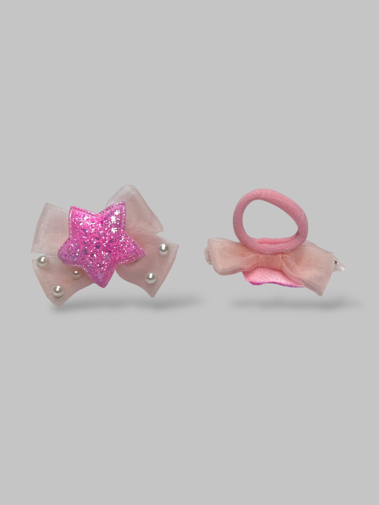 Bow pearls ponie pair
