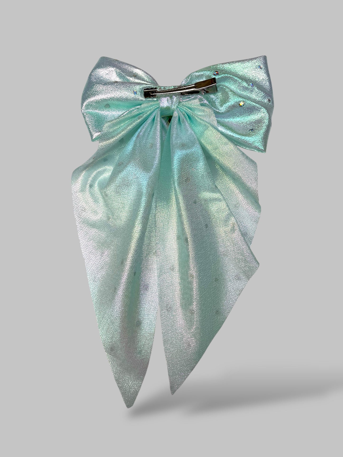 Holographic shimmery bow
