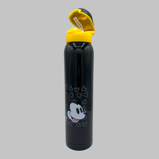 Disney Mickey Kids Favorite Character Stainless Steel Water Bottle, Insulated, Vacuum Flask with Straw 500ml