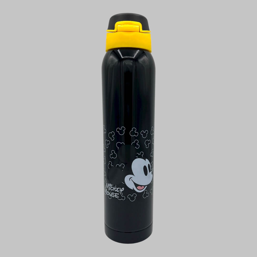 Disney Mickey Kids Favorite Character Stainless Steel Water Bottle, Insulated, Vacuum Flask with Straw 500ml