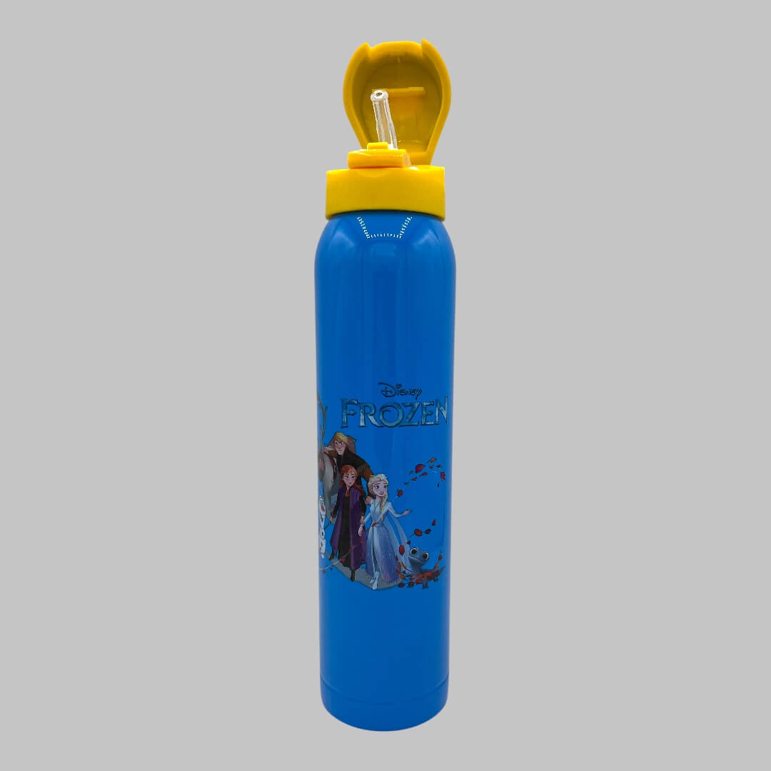 Disney Mickey Kids Favorite Character Stainless Steel Water Bottle, Insulated, Vacuum Flask with Straw 500ml