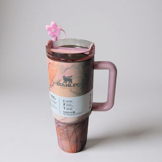 Stanley tumbler with straw accessories